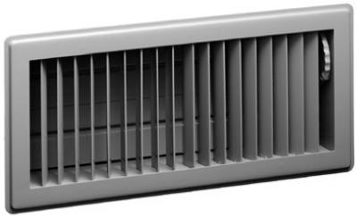 AMERICAN METAL 413B2X12 FLOOR REGISTER, STEEL, BROWN, 2 X 12-IN.