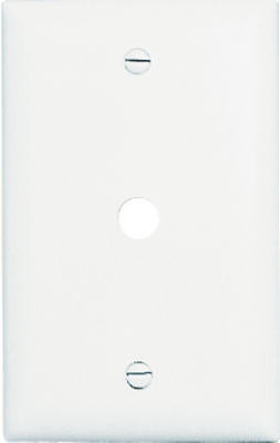 PASS & SEYMOUR TP11WCC15 WALL PLATE, TELEPHONE HOLE, WHITE