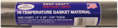 CUSTOM ACCESSORIES INC. 37733N GASKET MATERIAL, NON-ASBESTOS, 1/16 X 12