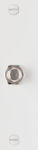 PASS & SEYMOUR TPCATVWCC12 WALL PLATE, F TYPE COAX CONNECTOR, WHITE