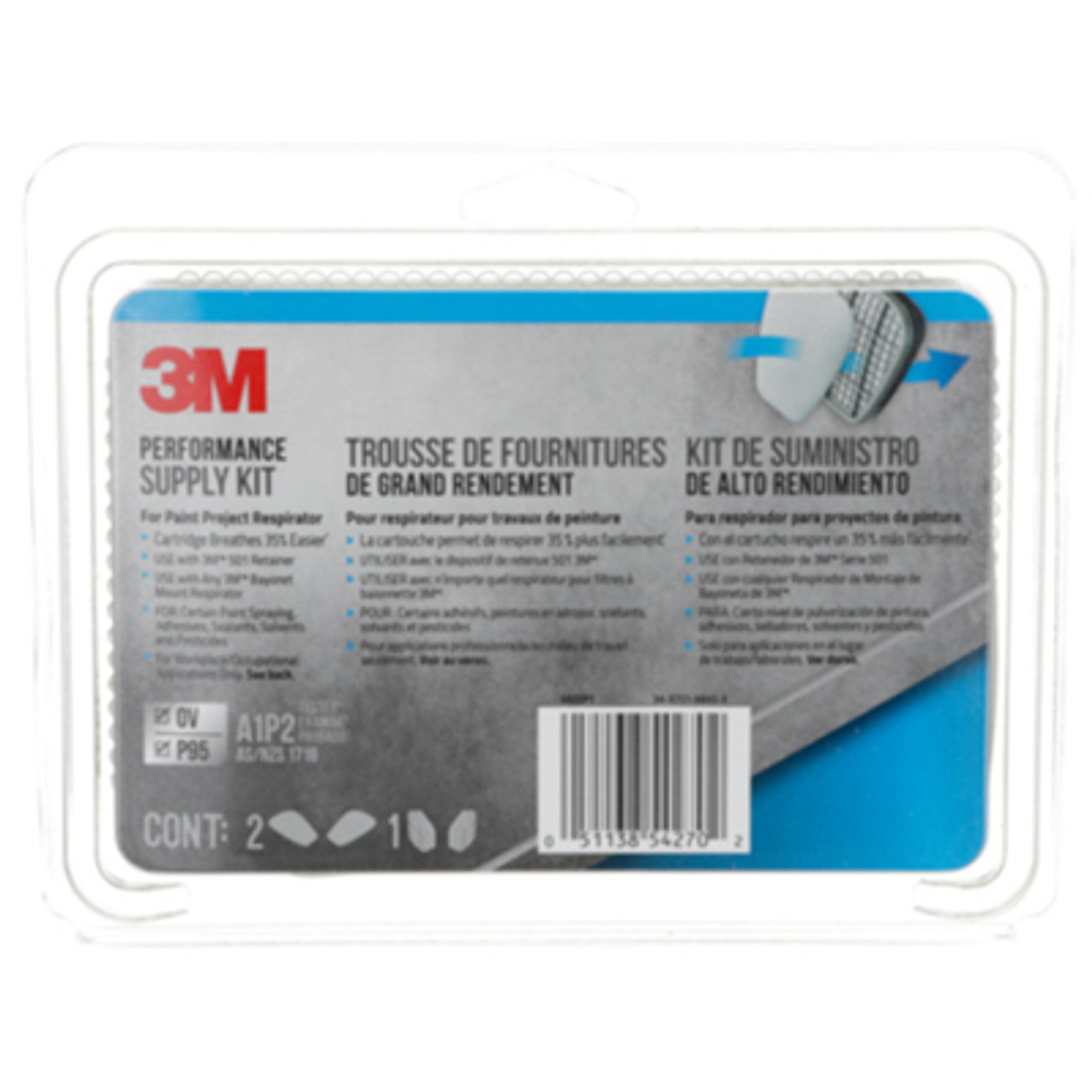 3M 6022P1-DC P95 FILTER ORGANIC VAPOR CARTRIDGE