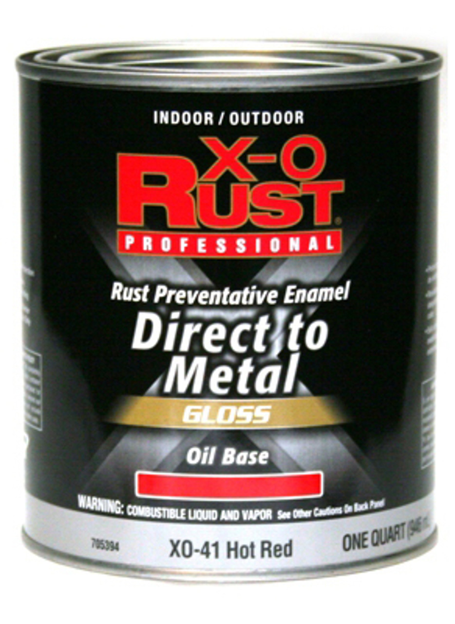 TRUE VALUE MFG COMPANY XO41-QT PREMIUM ANT-RUST OIL-BASE ENAMEL, HOT RE