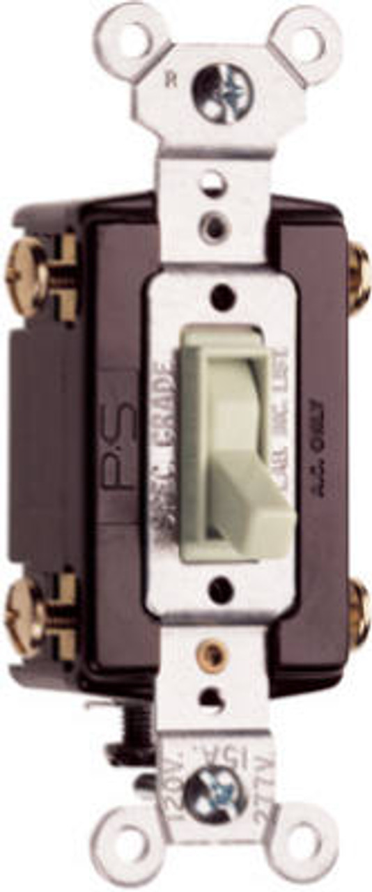 PASS & SEYMOUR 664LAGCC12 15A LIGHT ALMOND STANDARD 4-WAY TOGGLE S