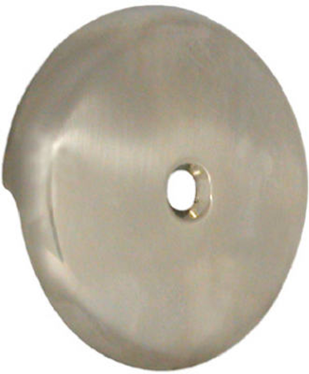DANCO 89235A TUB OVERFLOW PLATE, SINGLE-HOLE, BRUSHED