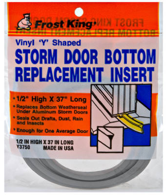 THERMWELL PRODUCTS Y3750 37-INCH GRAY VINYL STORM DOOR BOTTOM Y S