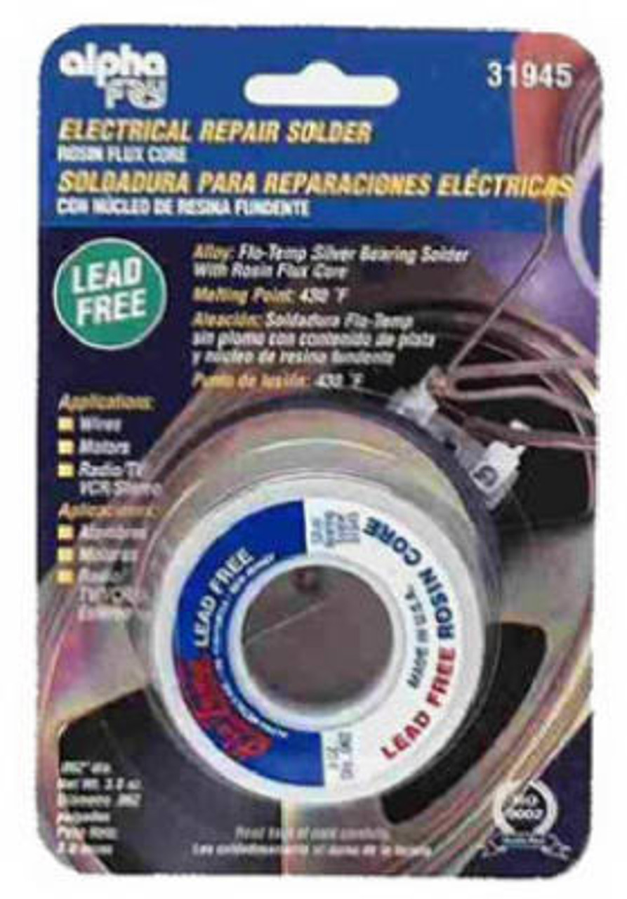 ALPHA ASSEMBLY SOLUTIONS INC AM31945 3-OZ., .062-DIAMETER LEAD-FREE ELECTRICA ALPHA ASSEMBLY SOLUTIONS INC AM31945 3-OZ., .062-DIAMETER LEAD-FREE ELECTRICA