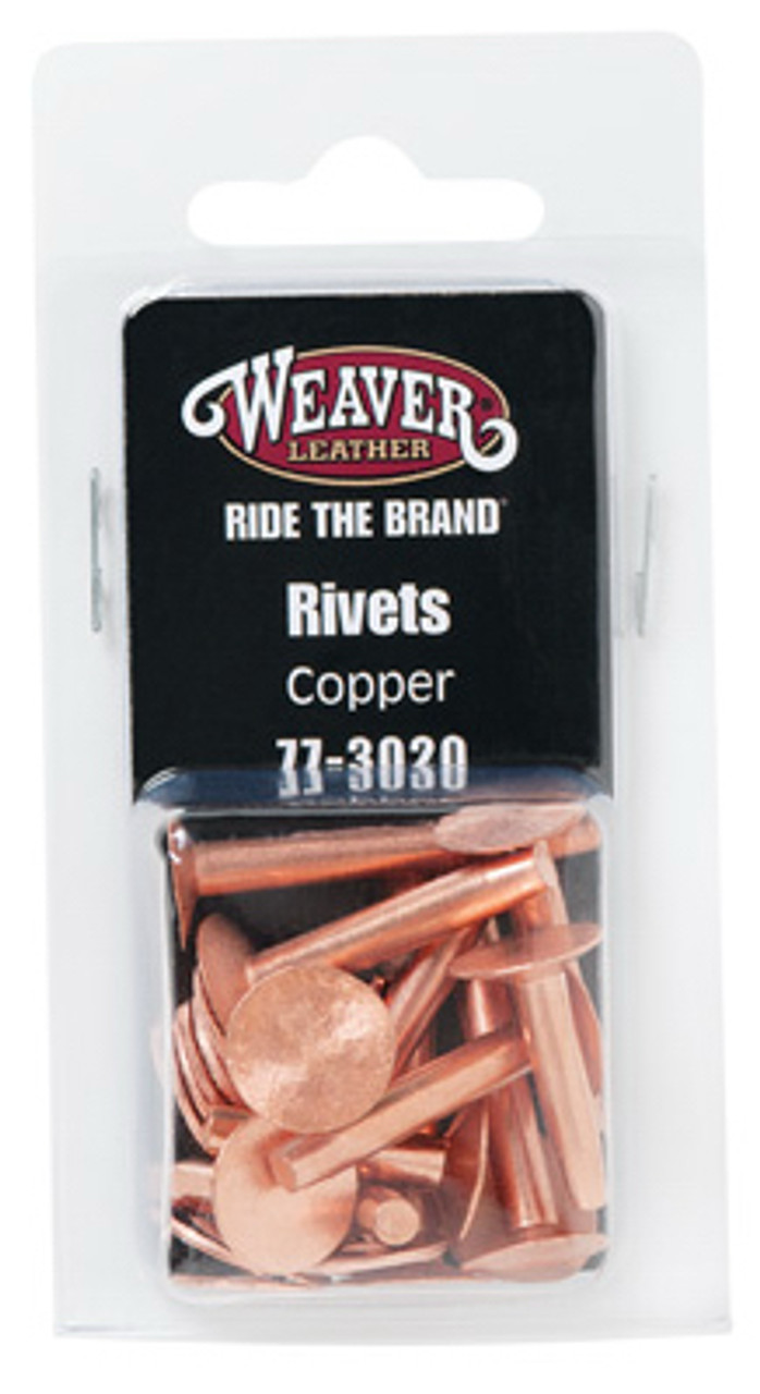 WEAVER LEATHER LLC 77-3020 COPPER RIVETS & BURRS, ASSORTED, 12-PC.