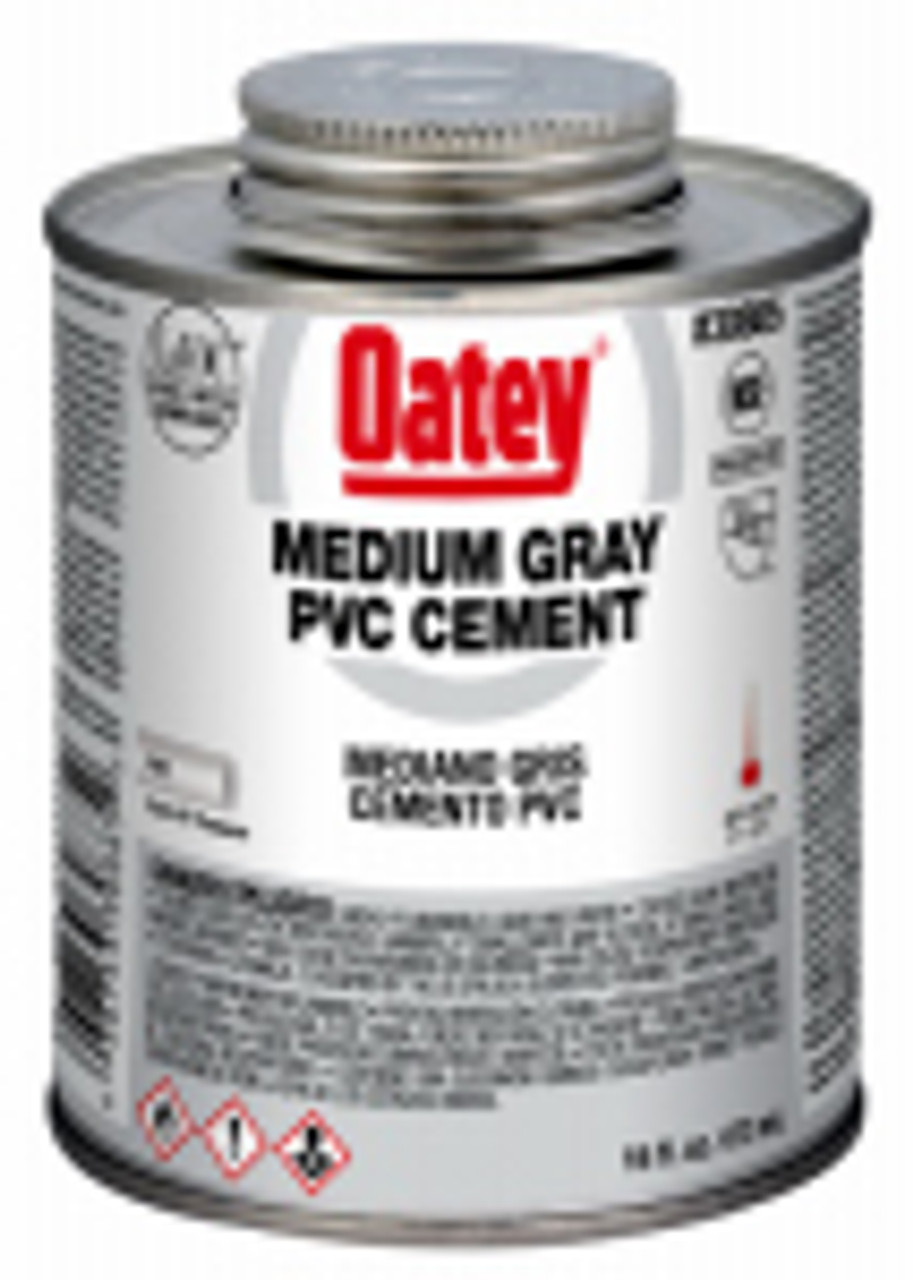 OATEY 30885 16-OZ. GRAY PVC PIPE CEMENT OATEY 30885 16-OZ. GRAY PVC PIPE CEMENT