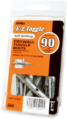 ITW GLOBAL BRANDS 25220 DRYWALL TOGGLE BOLTS, SELF-DRILLING, 10-