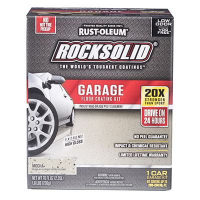 RUST-OLEUM 60009 ROCKSOLID GARAGE COATING KIT, MOCHA, 200