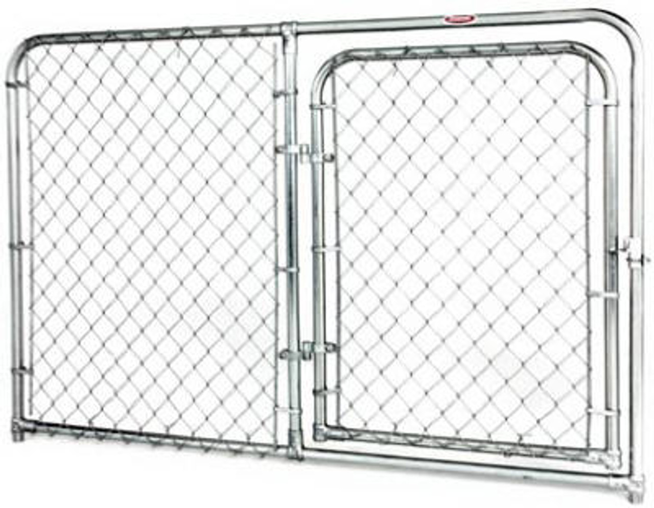 STEPHENS PIPE & STEEL LLC DKS20604 6 X 4-FT. DOG KENNEL GATE PANEL, SILVER 