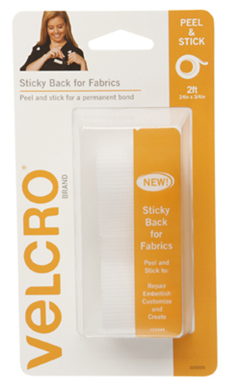 VELCRO 91872 24X3/4 WHT VELCRO BACK