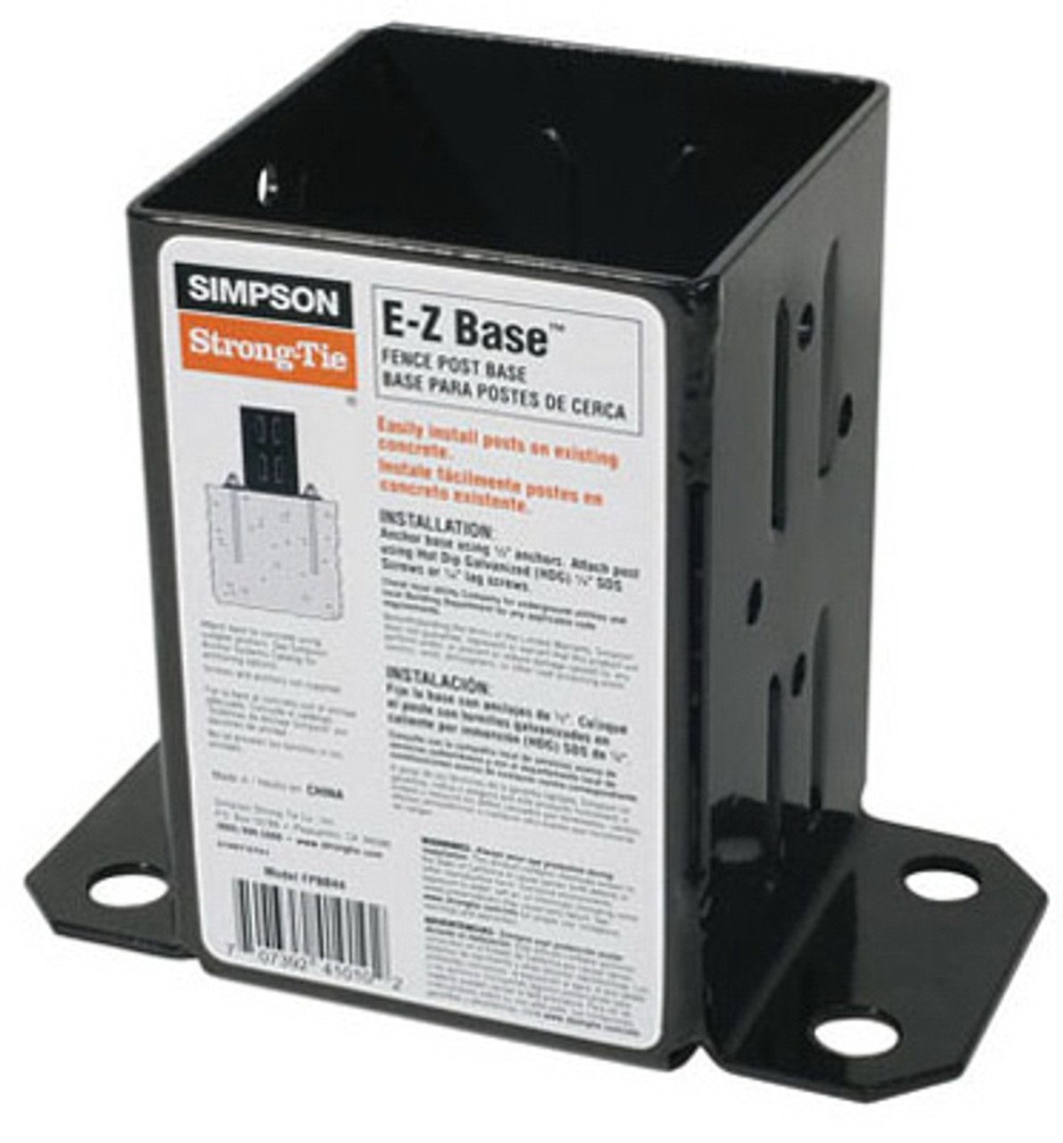 SIMPSON STRONG-TIE FPBB44 EZ RETRO FIT FENCE POST BASE