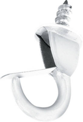 HILLMAN GROUP 122244 SAFETY HOOK, WHITE, 1.25-IN., 3-PK.