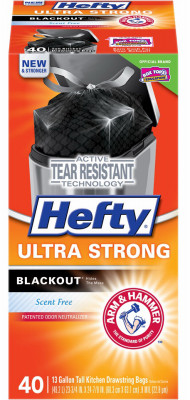 REYNOLDS CONSUMER PRODUCTS E84547 TALL KITCHEN WASTE BAG, BLACK, 13-GAL., 