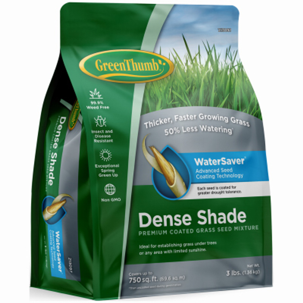 BARENBRUG USA GREUN180 PREMIUM COATED GRASS SEED, NORTHERN DENS