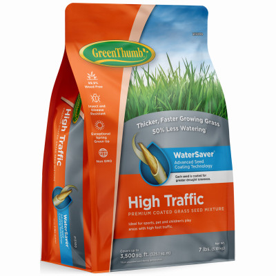 BARENBRUG USA GREUN195 PREMIUM COATED HIGH-TRAFFIC GRASS SEED, 