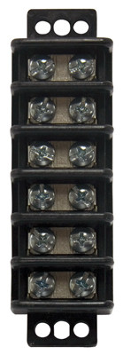 ECM INDUSTRIES LLC GTB-406 TERMINAL BLOCK, 6-CIRCUIT, 30A, 600V, 22