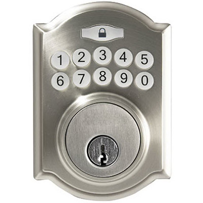 TAIWAN FU HSING INDUSTRIAL CO GA7X2D01AA KD CASTLE ELECTRONIC DEADBOLT, SATIN NICKEL