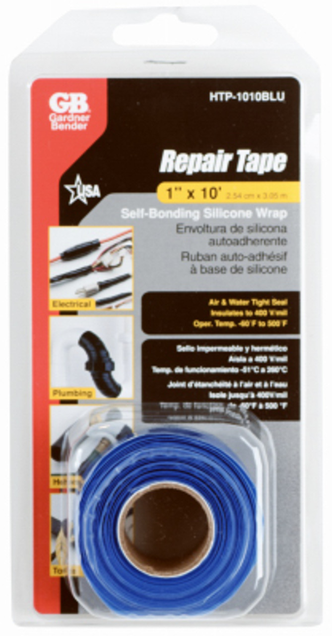ECM INDUSTRIES LLC HTP-1010BLU SELF-SEALING SILICONE REPAIR TAPE, BLUE,
