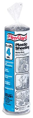 BERRY PLASTICS 626161 POLYETHYLENE SHEETING, 4-MIL, BLACK, 10 