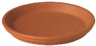 DEROMA M8210PZ TERRA COTTA SAUCER, CLAY, 6-IN.