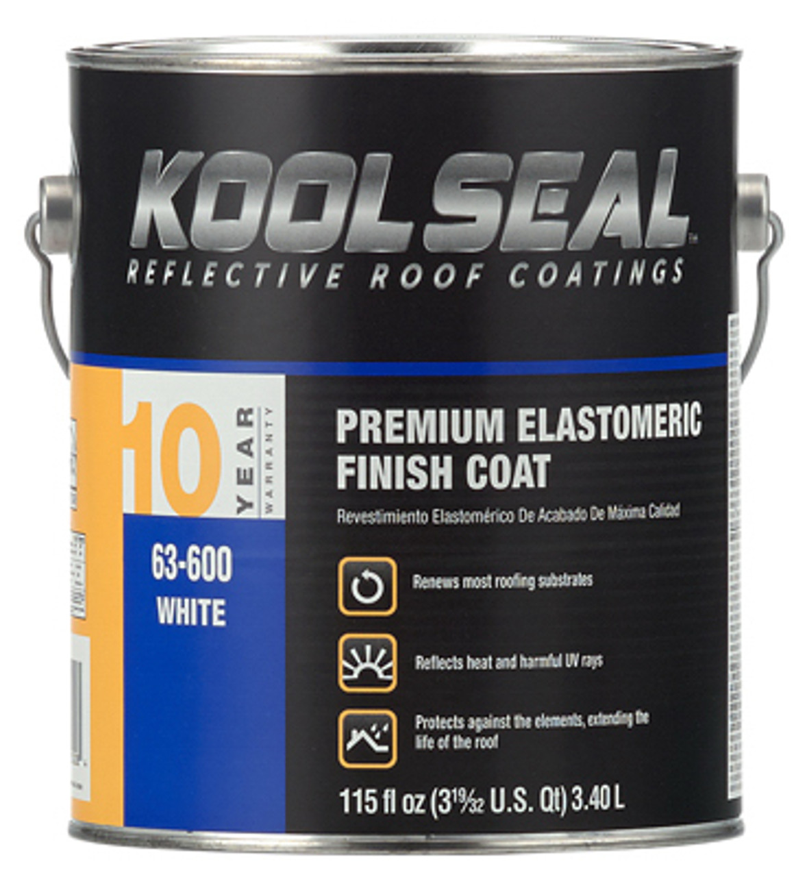 KST COATINGS KS0063600-16 WHITE PREMIUM ELASTOMERIC ROOF COATING, 