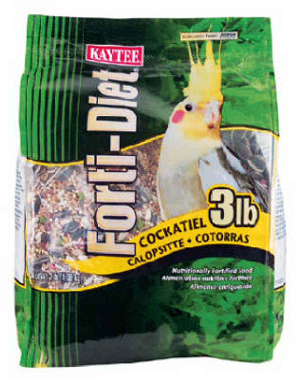 KAYTEE PET 100037361 FORTI-DIET COCKATIEL FOOD, 3-LBS.