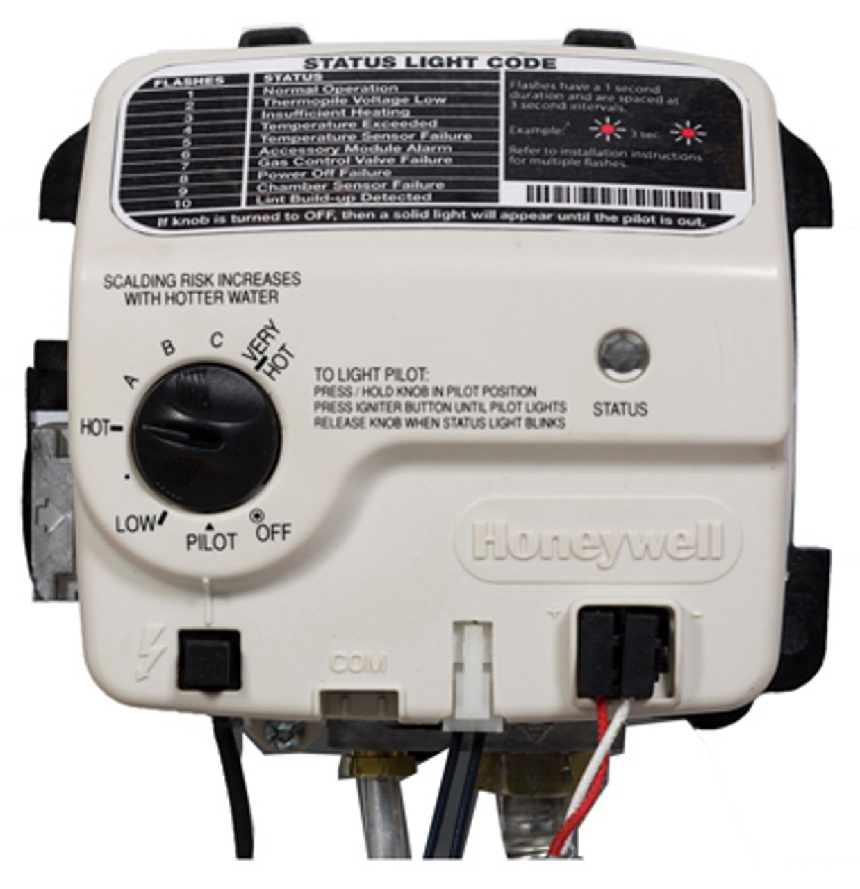 RELIANCE WATER HEATER CO 100093970 HONEYWELL GAS CONTROL 300 SERIES ULTRA L