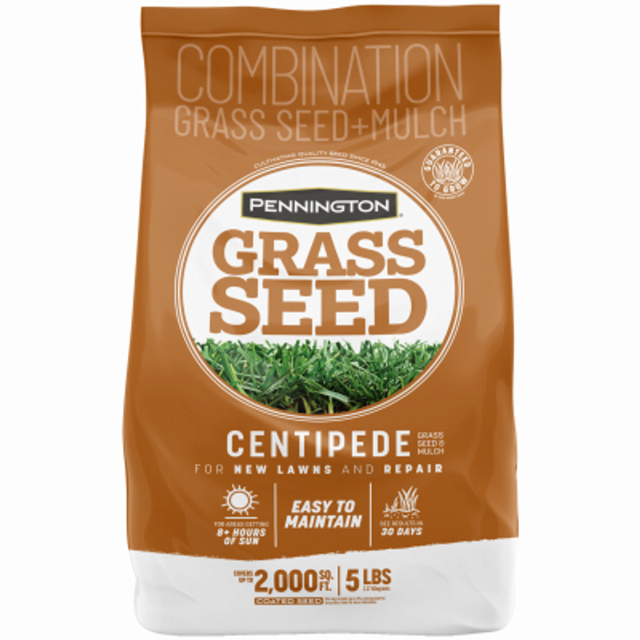 PENNINGTON SEED 100532365 CENTIPEDE GRASS SEED WITH MULCH, 5-LBS.