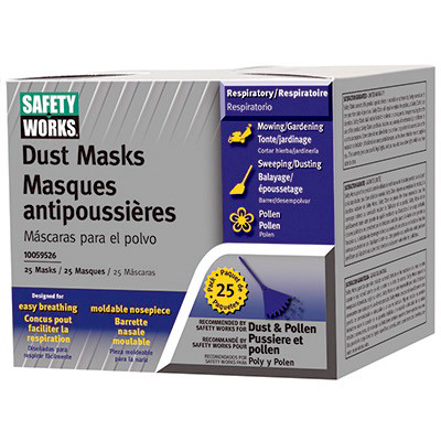 MSA SAFETY WORKS 10059526 SAFETY WORKS DISPOSABLE DUST MASK (25-PA