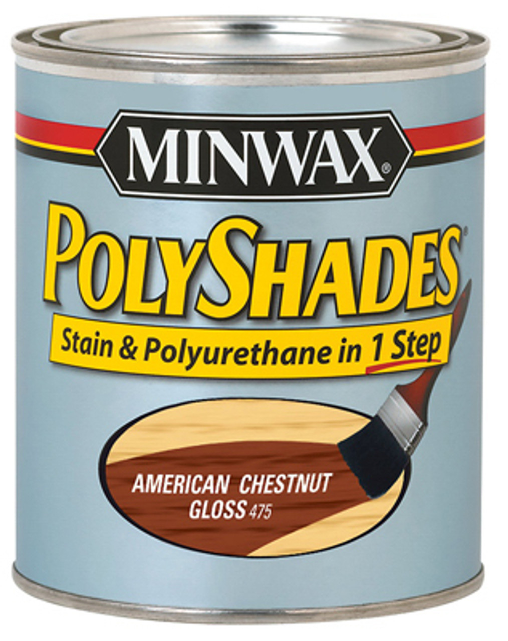 MINWAX 214754444 1/2-PT. AMERICAN CHESTNUT GLOSS POLYSHAD MINWAX 214754444 1/2-PT. AMERICAN CHESTNUT GLOSS POLYSHAD