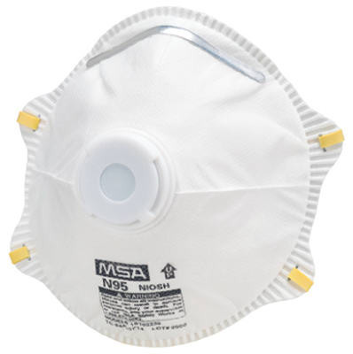 MSA SAFETY WORKS 10103821 RESPIRATOR WITH EXHALATION VALVE