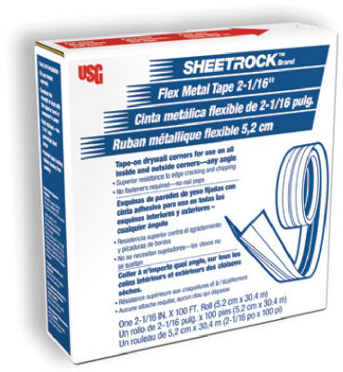US GYPSUM 38881000 METAL FLEX REINFORCING TAPE, 2-IN. X 100