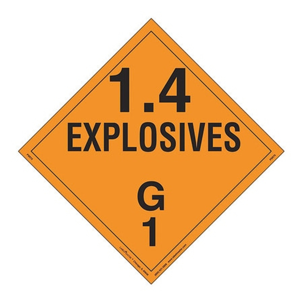 LABELMASTER PSR75 EXPLOSIVE CLASS 1.4 G PK25