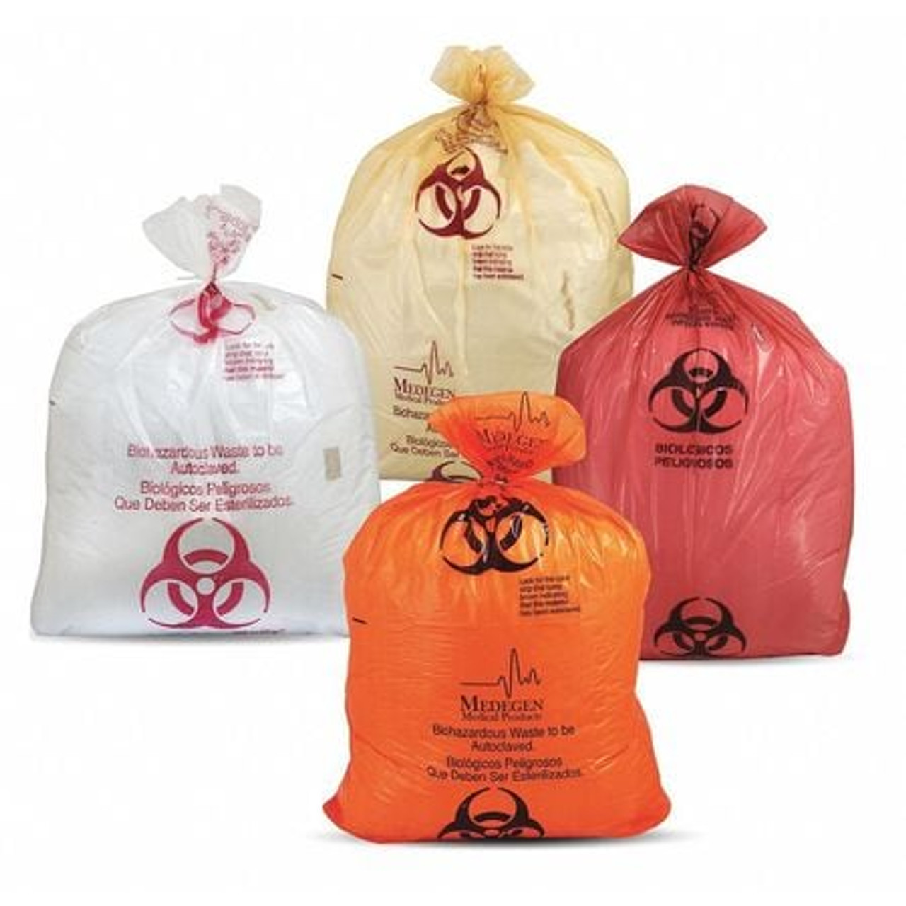 MEDEGEN MEDICAL PRODUCTS LLC 844Y AUTOCLAVABLE BIOHAZARD BAGS LDPE PK 200 MEDEGEN MEDICAL PRODUCTS LLC 844Y AUTOCLAVABLE BIOHAZARD BAGS LDPE PK 200