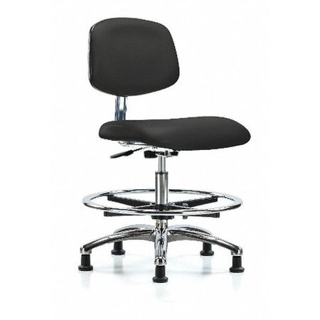 BLUE RIDGE ERGONOMICS BR-ECR-VHBCH-CR-CF-EC-ESDBLK ERGONOMIC CHAIR UPHOLSTERED VINYL