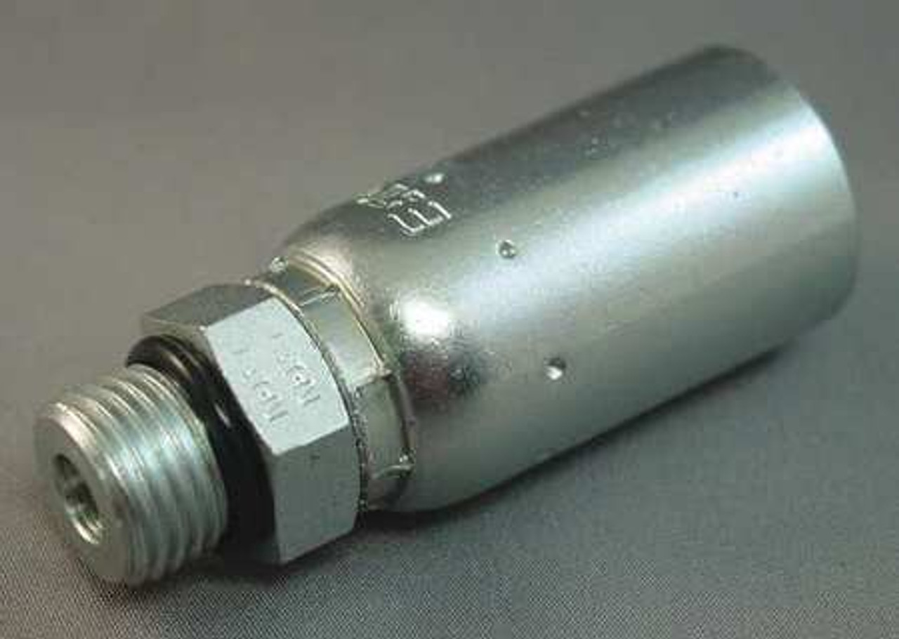 KURT MB-06-06 CRIMP FITTING STRAIGHT 3/8 ID ORB