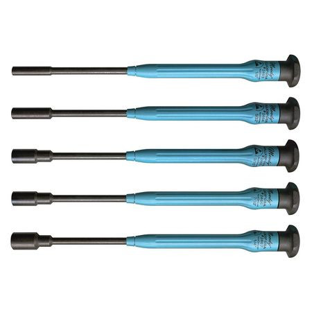 MOODY TOOL 58-0425 LARGE NUT DRIVER SET FIXED ESD 5 PC