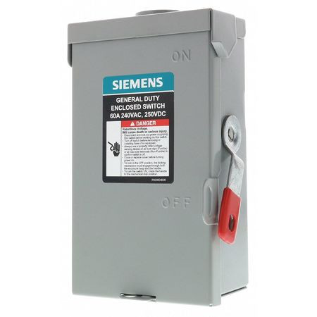 SIEMENS GNF222RA SAFETY SWITCH GENERAL DUTY 2 PHASE