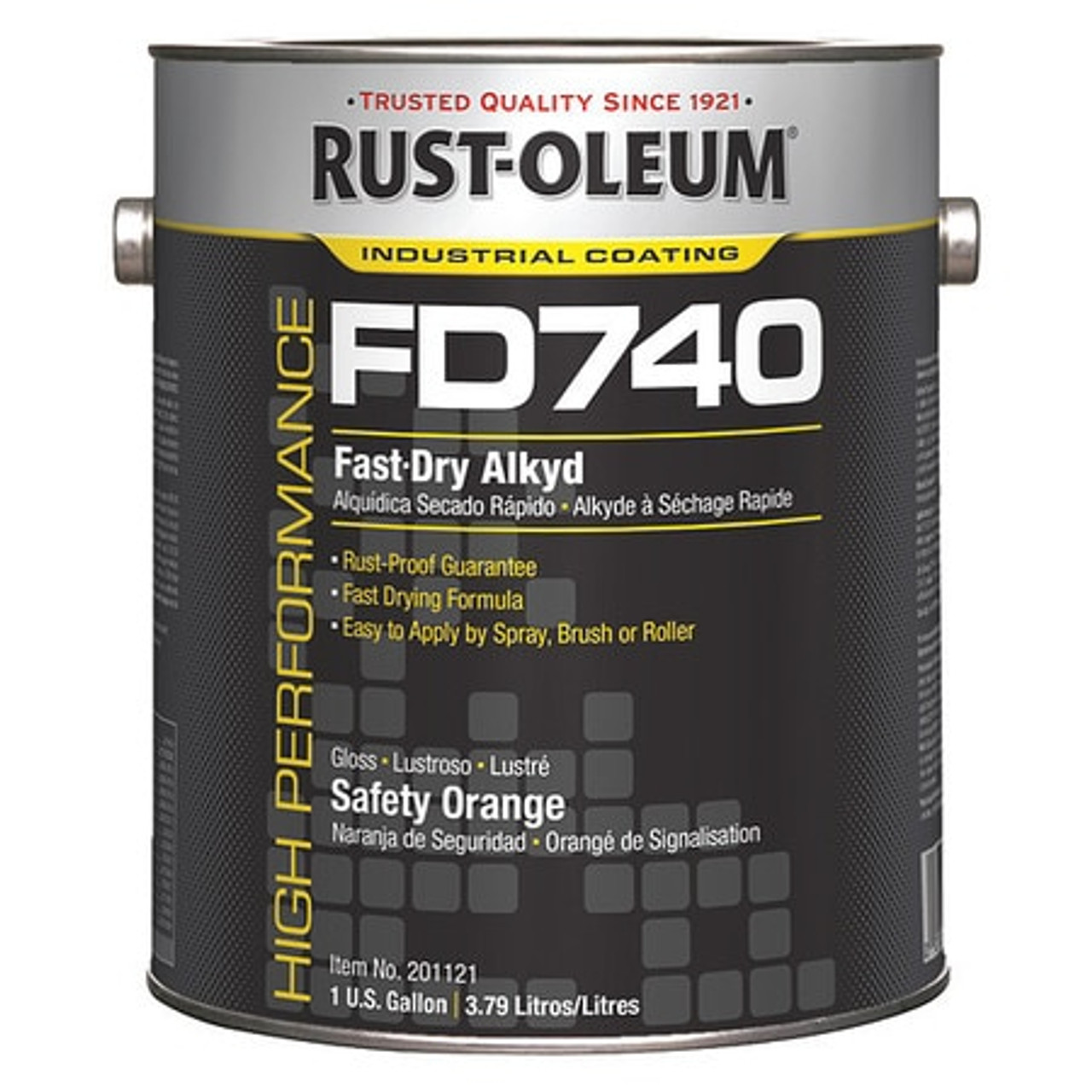 RUST-OLEUM 201121 FD740 FAST DRY ALKYD  GLOSS SAFETY ORANG RUST-OLEUM 201121 FD740 FAST DRY ALKYD  GLOSS SAFETY ORANG