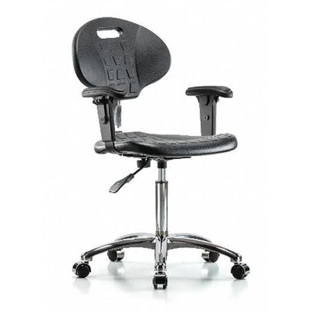 BLUE RIDGE ERGONOMICS BR-CLR-TPMBCH-CR-A1-NF-CC-BLK ESD TASK CHAIR UPHOLSTERED VINYL BLACK