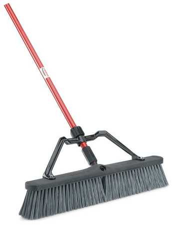 LIBMAN 825003 BROOM,W/HANDLE AND BRACE,24" BLOCK