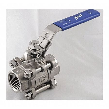 FLOW PLUS 03B046666RRSE BALL VALVE 3/8 1000 PSI CF8M 3 PCS