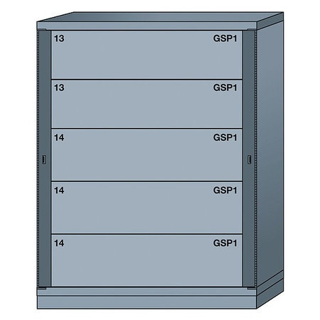 LYON DDN6845300WPNI GEAR LOCKER 59-1/4 OVERALL HEIGHT GRAY