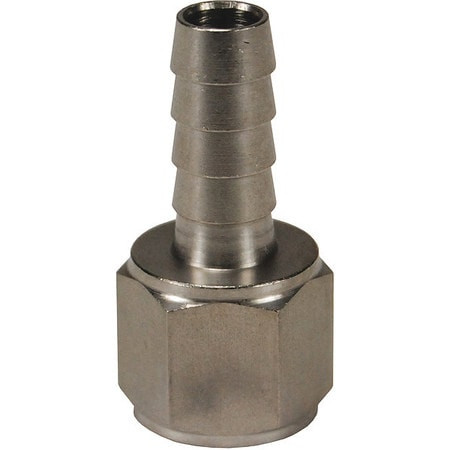 DIXON VALVE  COUPLING 1040808SS BARBED HOSE FITTING HOSE ID 1/2 NPTF