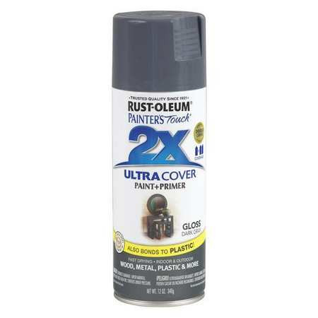 PAINTER'S TOUCH 249115 SPRAY PAINT DARK GRAY GLOSS
