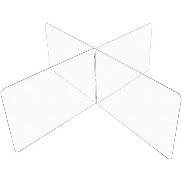 USA SEALING BULK-CPD-179 CLEAR PLASTIC COMPARTMENT DIVIDER - 1/4 