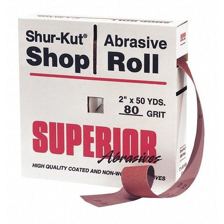 SUPERIOR ABRASIVES 26870 SHOP ROLL 3 X50 YD. A/O GRIT 80