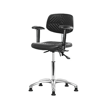 BLUE RIDGE ERGONOMICS BR-ESD-PMBCH-CR-T0-A1-NF-EG ESD TASK CHAIR POLYURETHANE BLACK